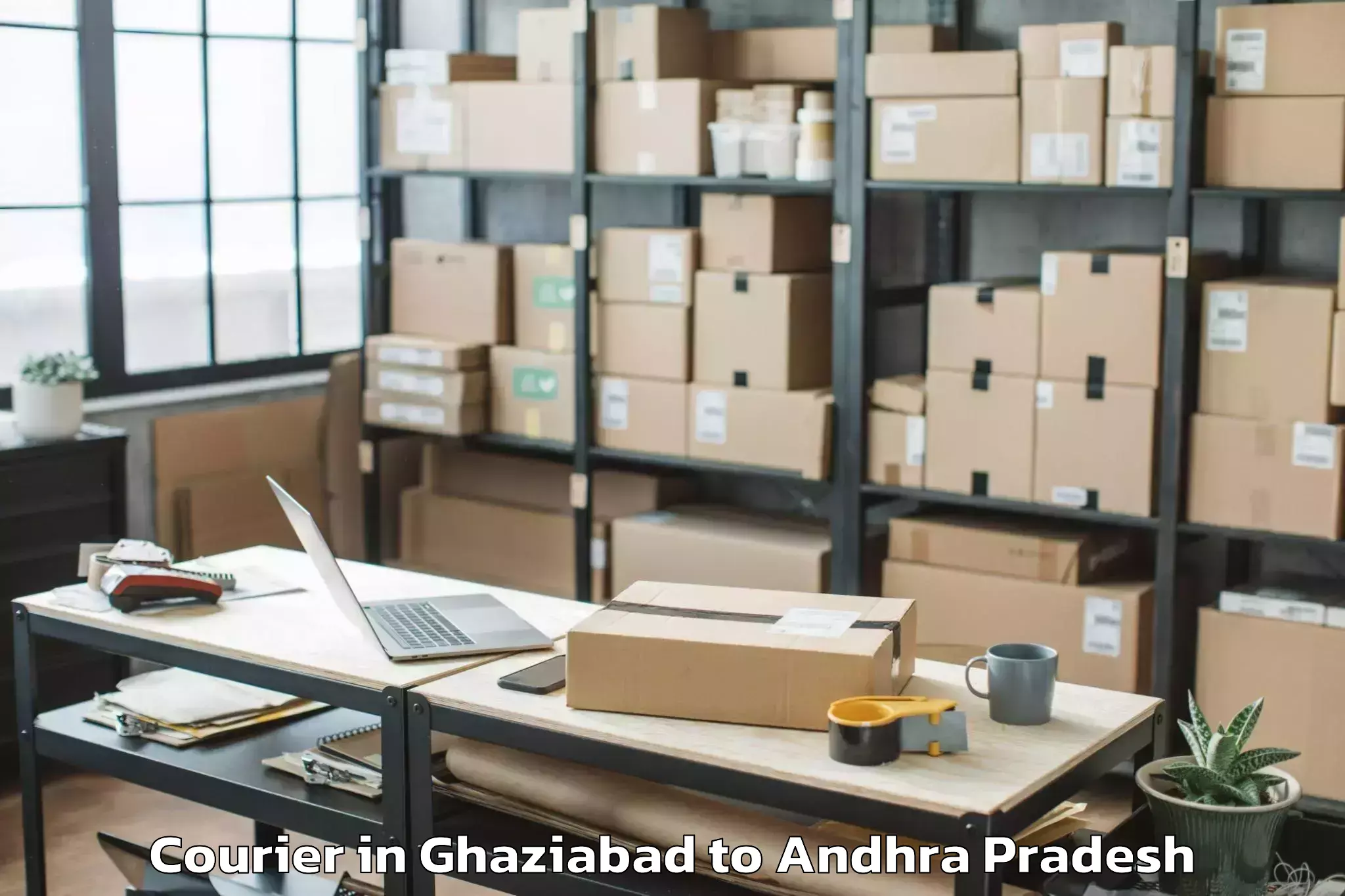 Leading Ghaziabad to Pavuluru Courier Provider